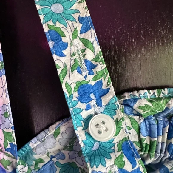 Liberty of London J.Crew smocked button front Tank Top XXL - Picture 4 of 4